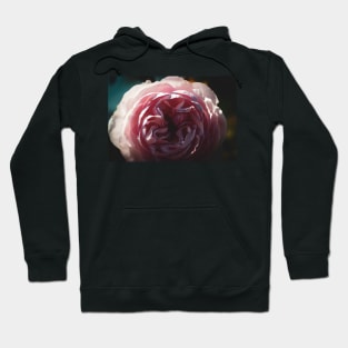 Dark Moody Passion Pink Rose Hoodie